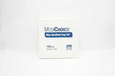 MediChoice 77702 Blue Bouffant Cap 24inch - Box of 100
